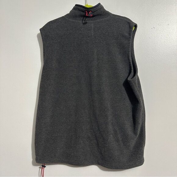 Vintage Abercrombie And Fitch Men’s Full Zip Vest Fleece Grey size L - Picture 4 of 6